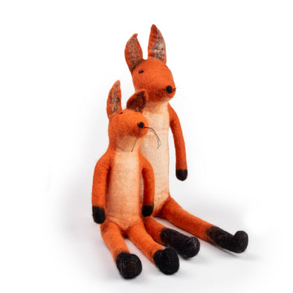 Felted Large Fox Toy from The Winding Road - Maine Yarn & Fiber Supply