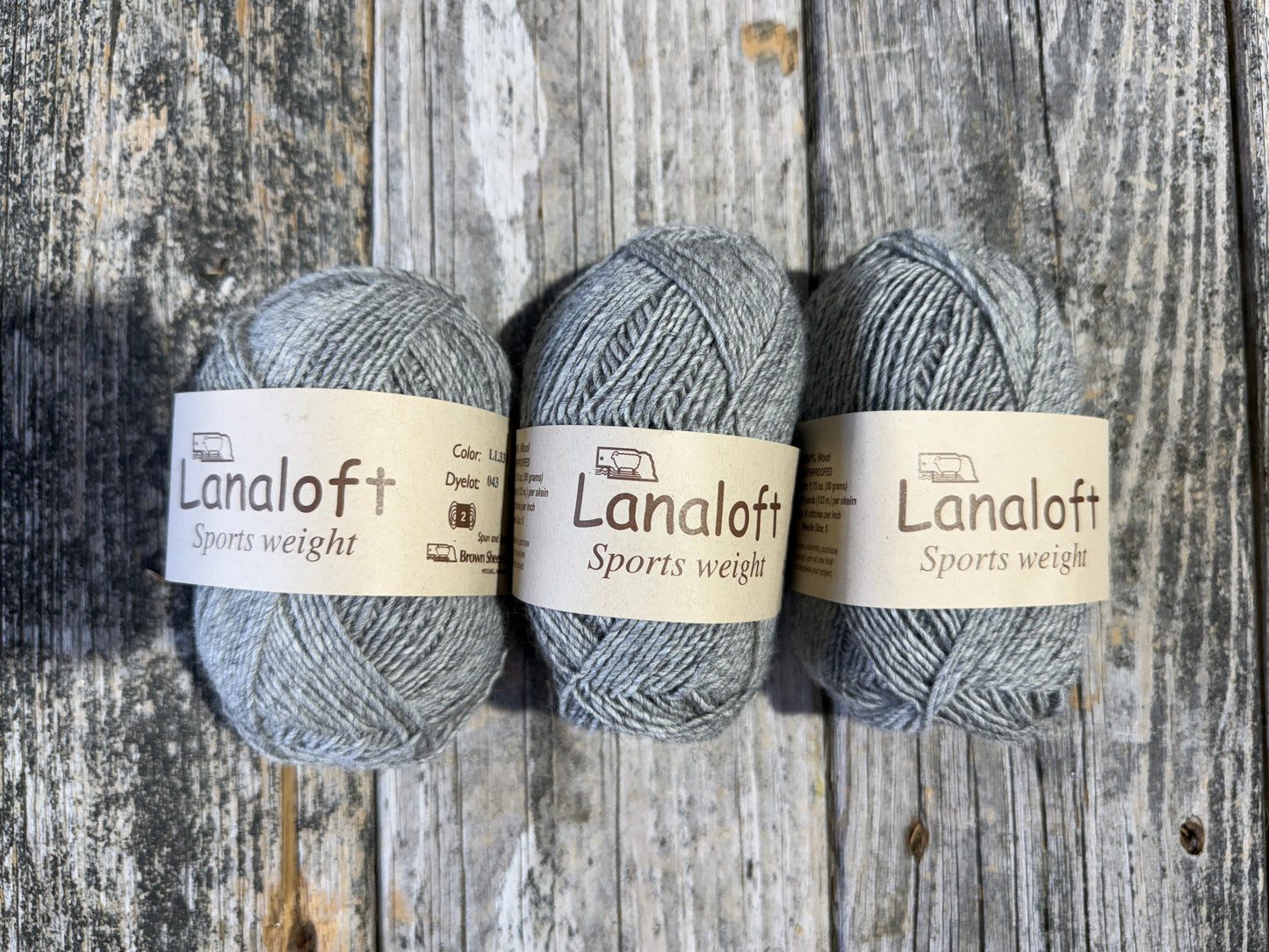 Lanaloft Sport: Manor Grey by Brown Sheep Company