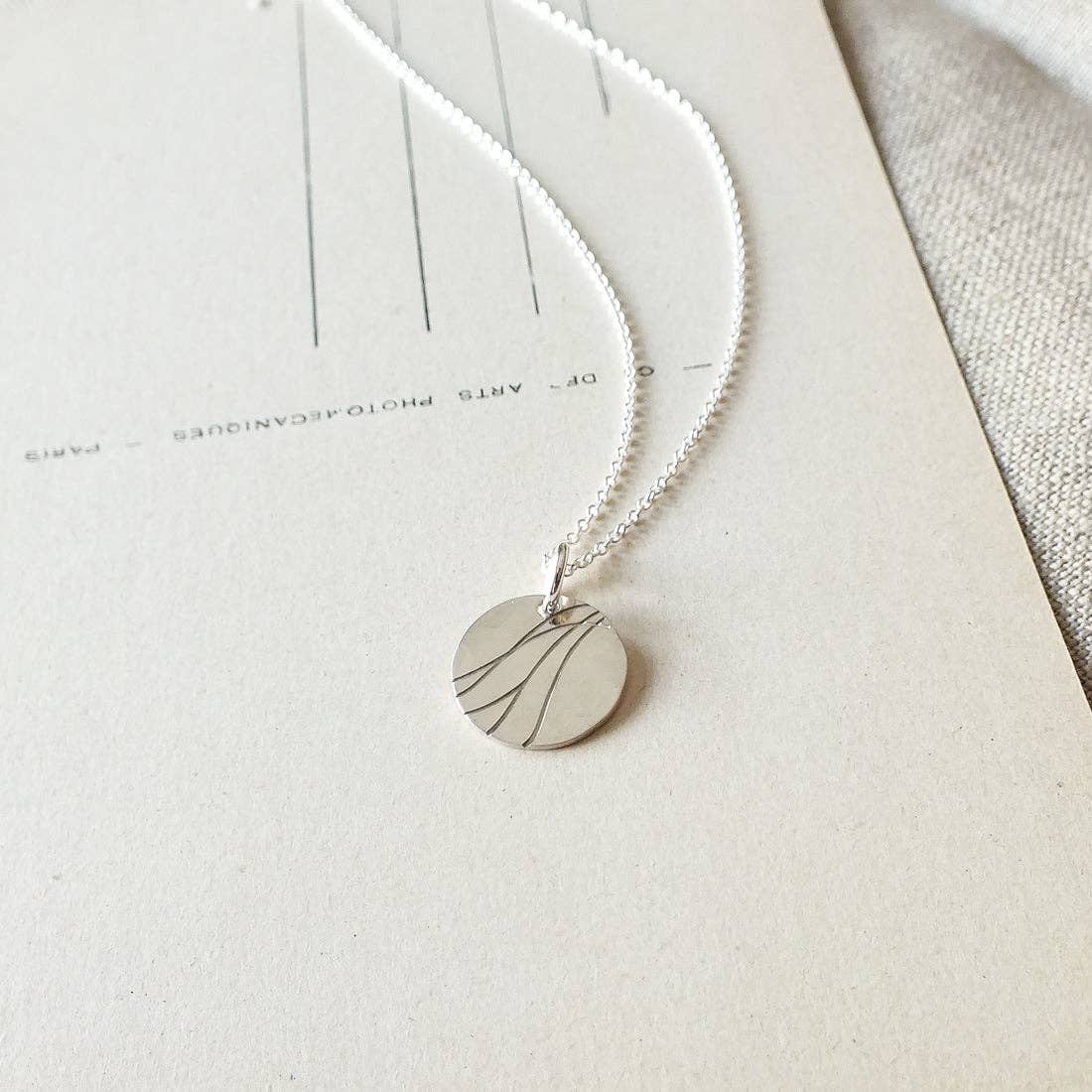 River Sterling Silver Necklace by Becoming Jewelry - Maine Yarn & Fiber Supply