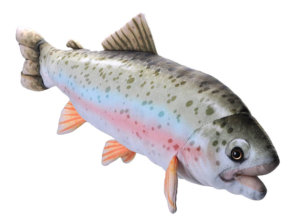 Wild Republic - Living Stream Trout Stuffed Animal 24" - Maine Yarn & Fiber Supply