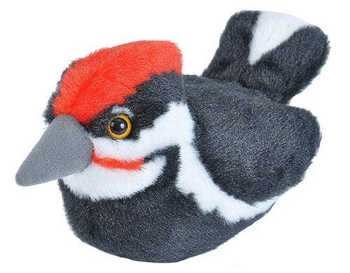 Wild Republic - Audubon II Pileated Woodpecker Stuffed Animal W Sound 5.5" - Maine Yarn & Fiber Supply
