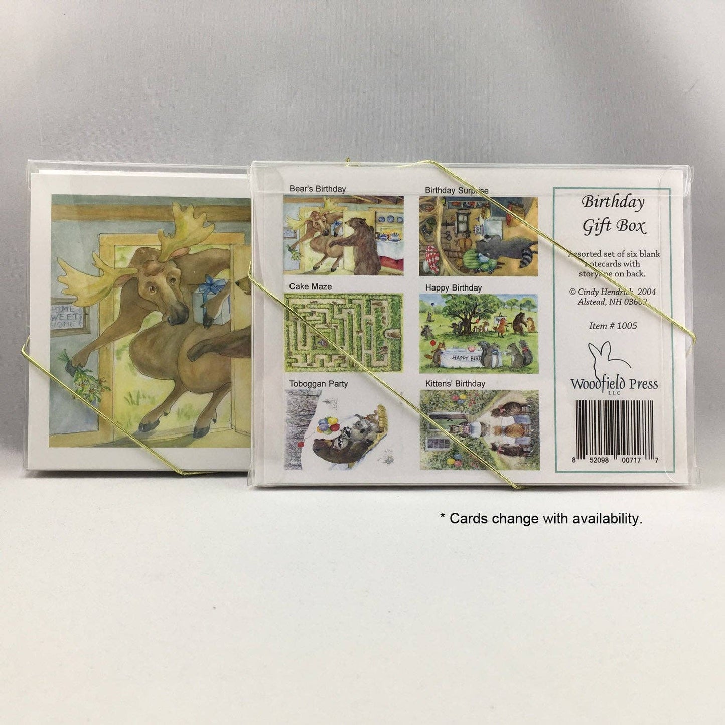Birthday Assortment - Boxed Set of 6 Greeting Cards by Woodfield Press