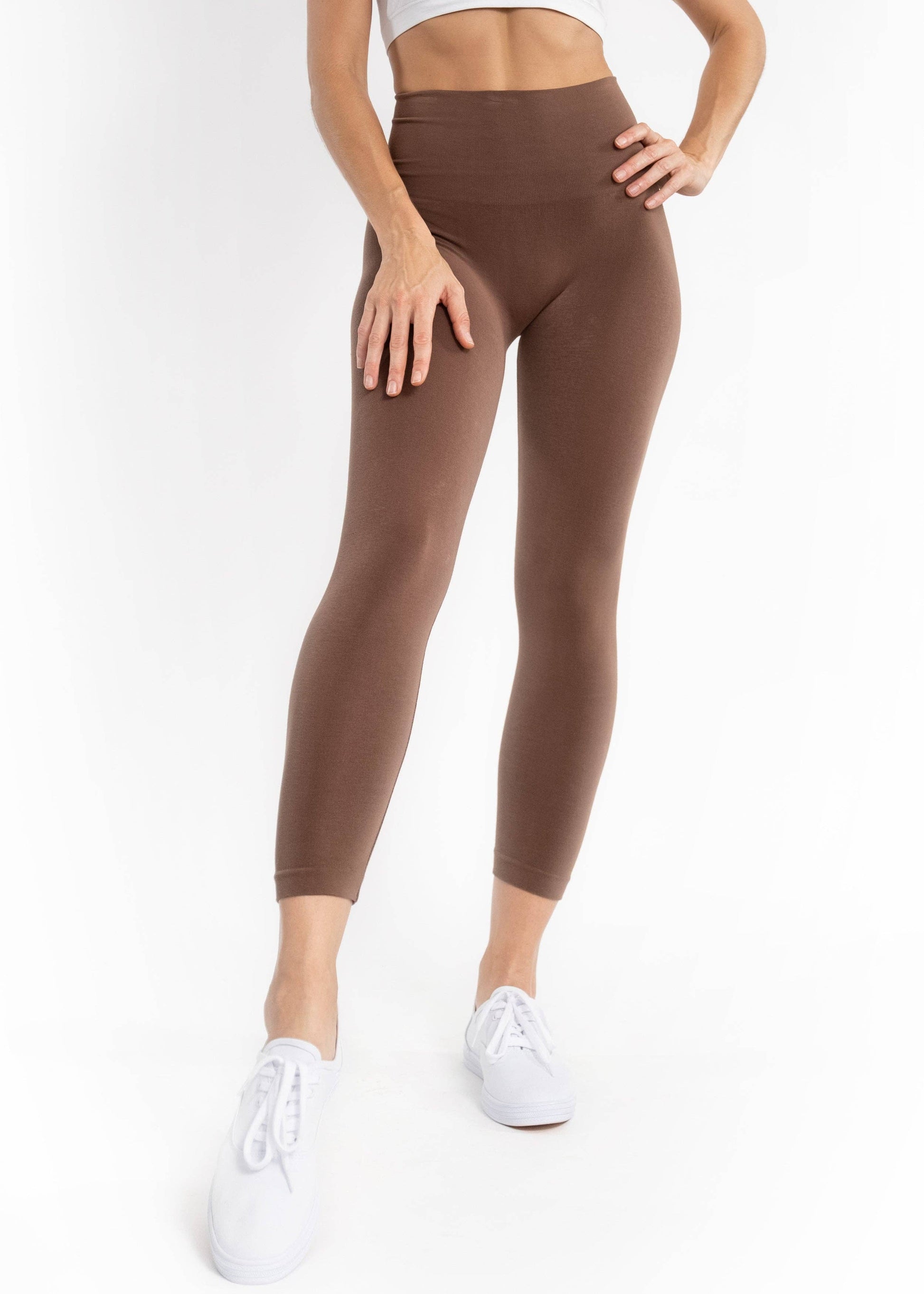 High Waist Crop (3/4) Leggings by Elietian - Maine Yarn & Fiber Supply