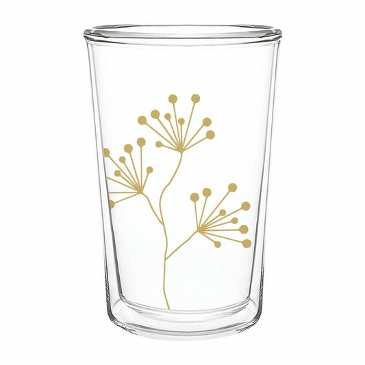 Pure Gold Berries - Latte Glass from Paperproducts Design • Ambiente - Maine Yarn & Fiber Supply