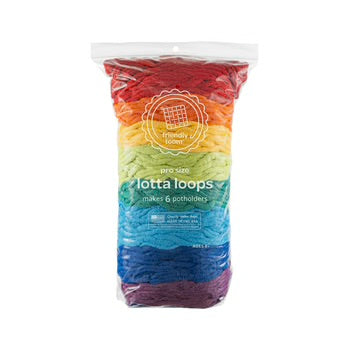 Lotta Loops Packs of (Pro Size) Loops for Friendly Potholder Loom by Harrisville Designs