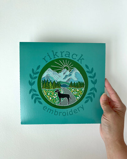 Trail Dog Embroidery Kit by Rikrack