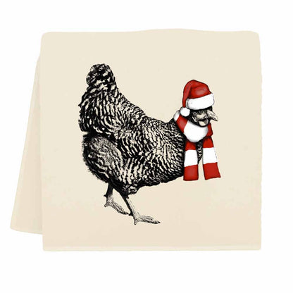 Santa Hen Tea Towel from Eric and Christopher