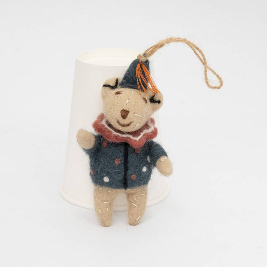 Circus Bear Ornament by The Winding Road - Maine Yarn & Fiber Supply