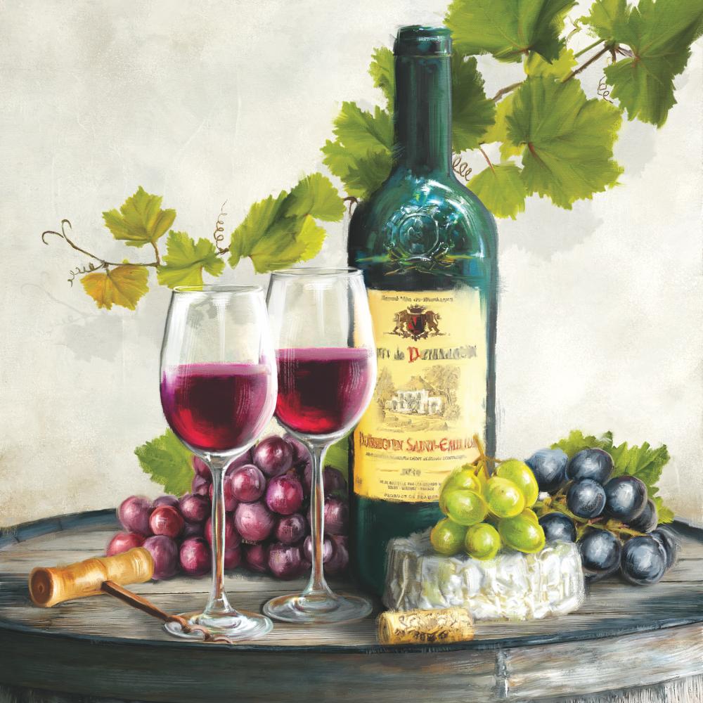 Red Wine Beverage Napkins from Paperproducts Design • Ambiente
