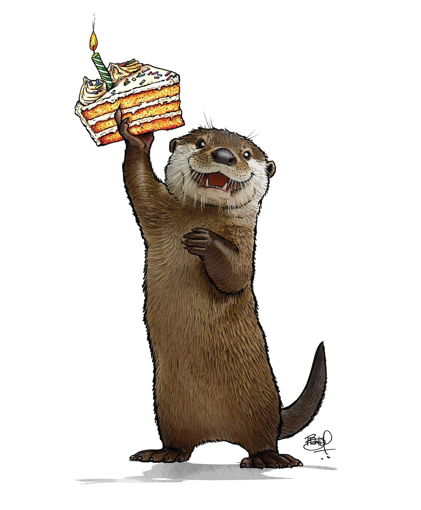 Hoist Greeting Card (blank inside) by Shawn Braley Illustration - Maine Yarn & Fiber Supply