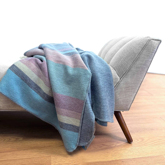 Alpaca Throw in Blue Bird from Shupaca Alpaca