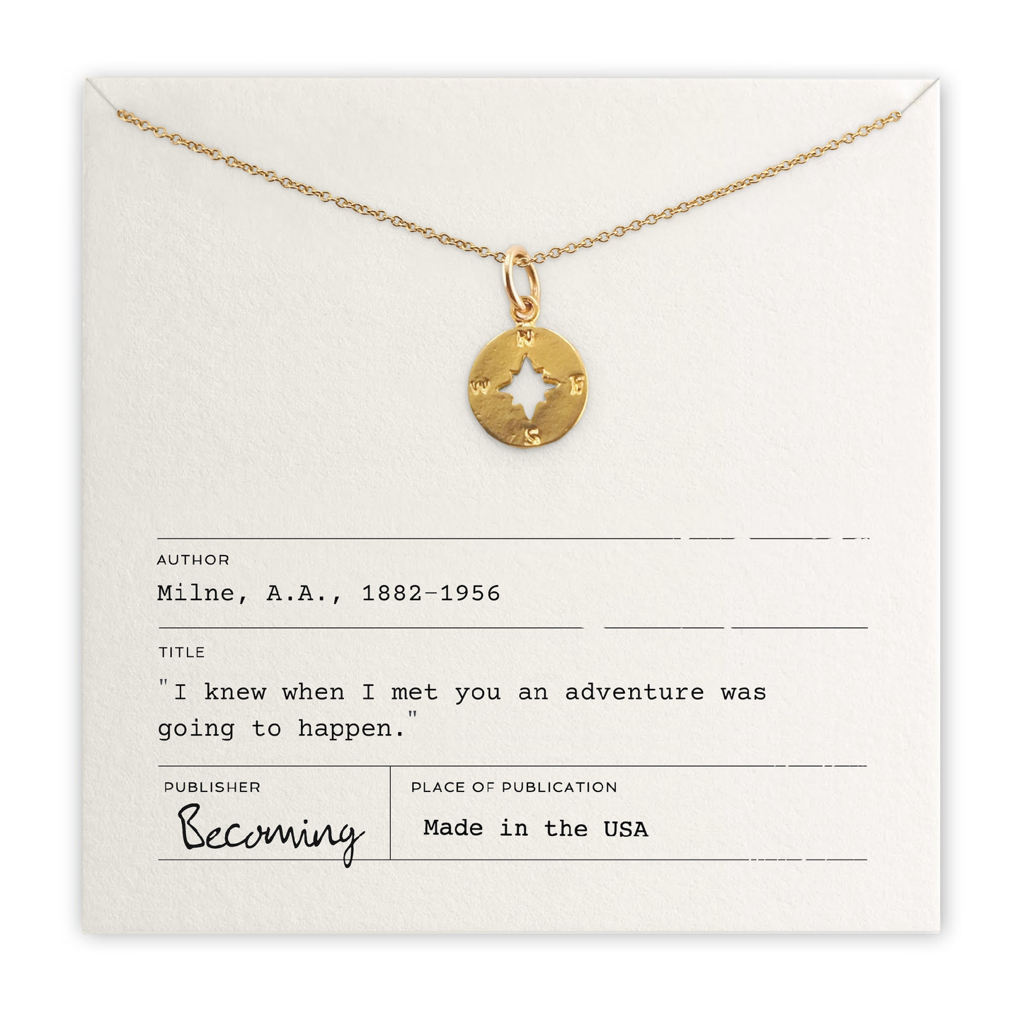 Friendship Adventure Sterling Silver Necklace by Becoming Jewelry