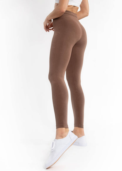 High-Waist Full Length Leggings by Elietian