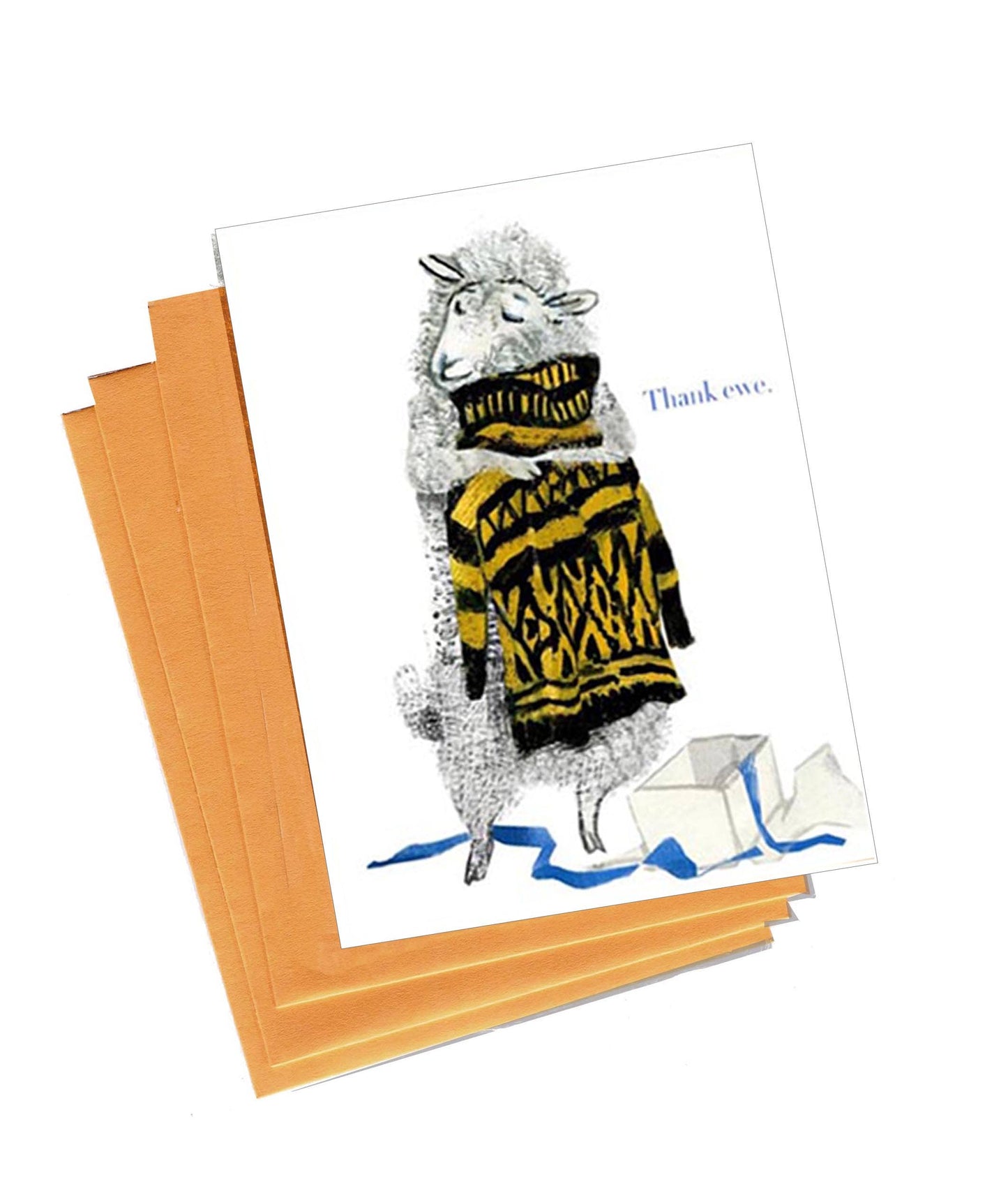Thank Ewe Boxed Note Cards (set of 8) by Artiphany - Maine Yarn & Fiber Supply