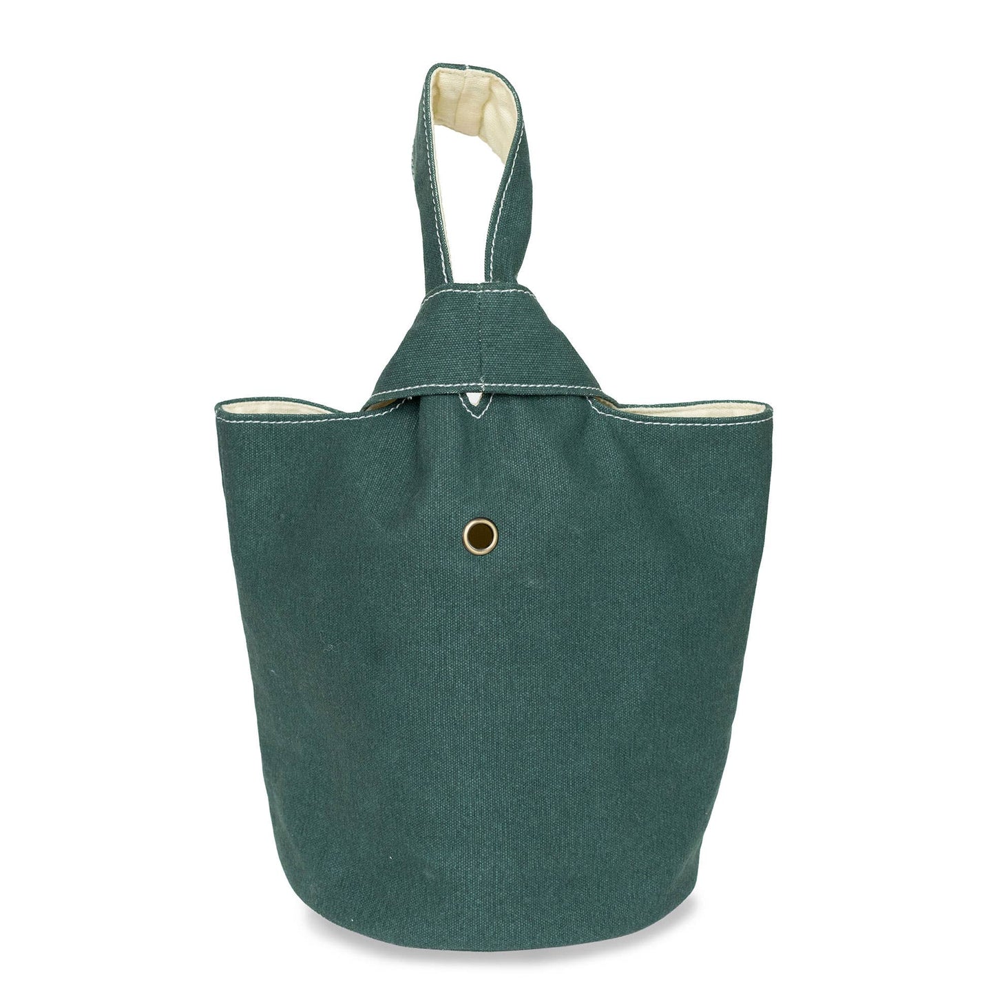 Loop Tote in Waxed Hunter Green from Maika