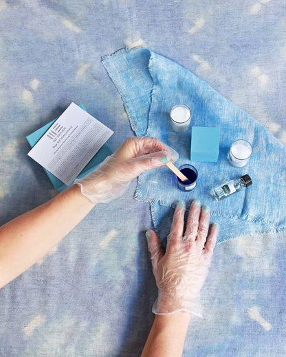 Delphinium Blue Shibori Dyeing Kit by WE GATHER