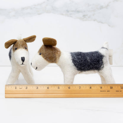 Small Jack Russell Terrier Felted Toy from The Winding Road