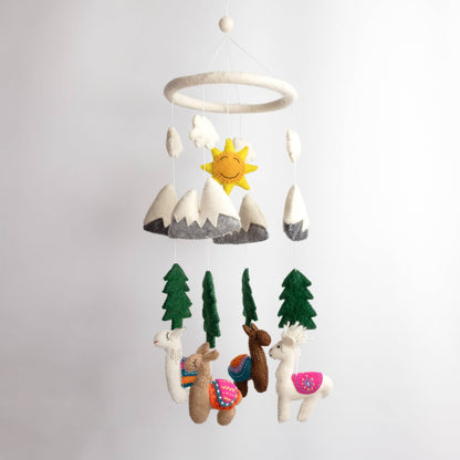 Llama Baby Mobile from The Winding Road