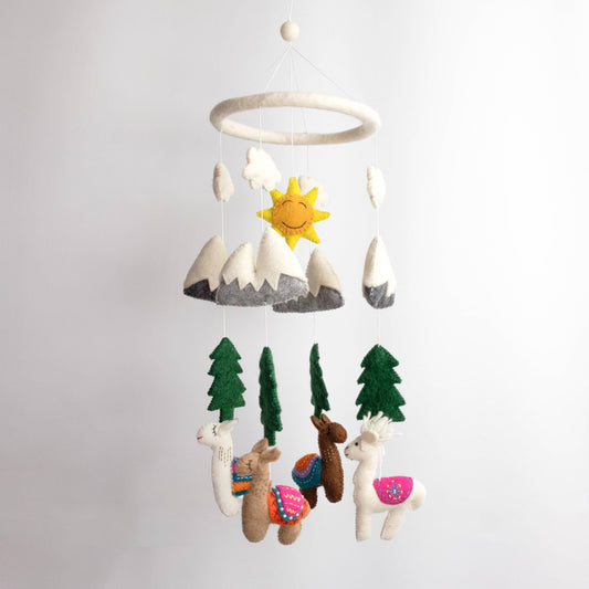 Llama Baby Mobile from The Winding Road