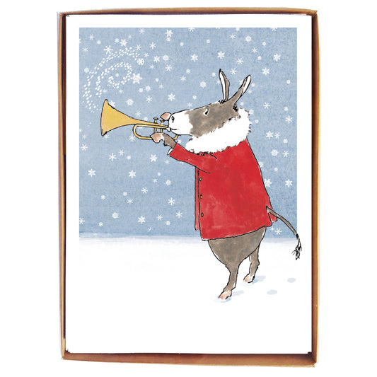 Donkey Trumpeting - Box Card Set by Molly O