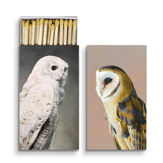 Snowy Owl Matchbox by The Mincing Mockingbird