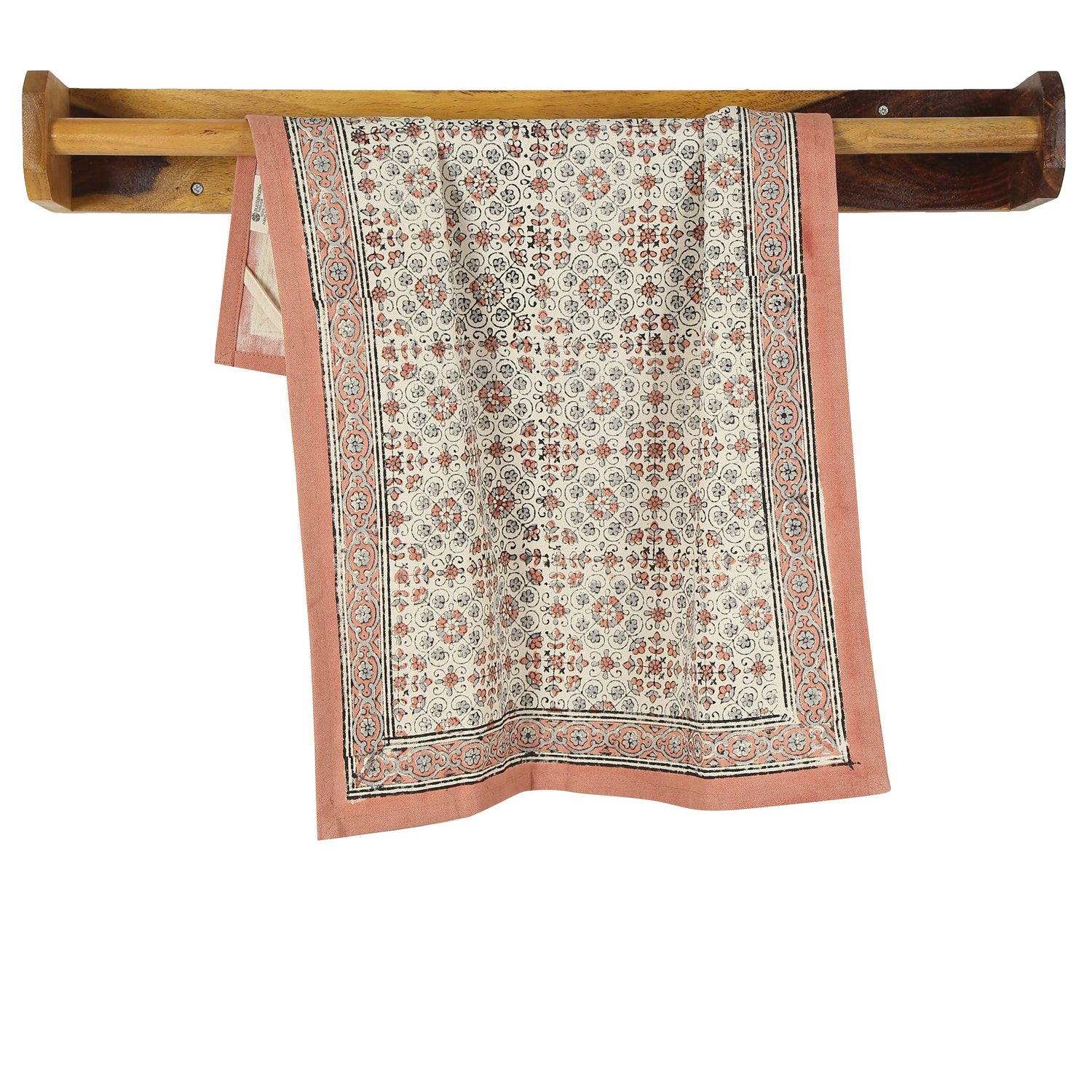 Lily Earth - Block Printed Fair Trade Cotton Kitchen Towel from Sustainable Threads - Maine Yarn & Fiber Supply