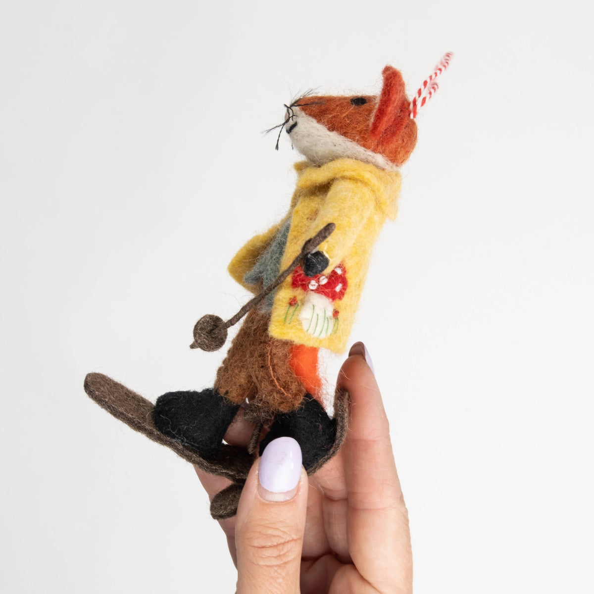 Assorted Fox on Skis Ornament from The Winding Road