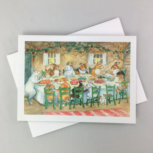 Winter Feast - Single Greeting Card by Woodfield Press