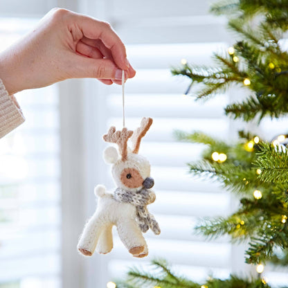 Felt Reindeer Ornaments by Paper High UK