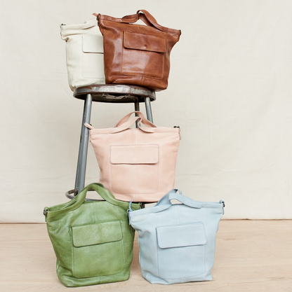 Bianca Handcrafted Leather Tote/Crossbody Bag by Latico Leathers - Maine Yarn & Fiber Supply