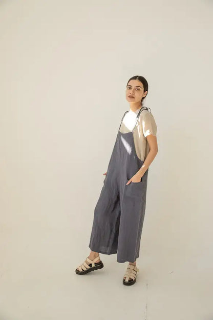 50% off The Easy Linen Jumpsuit by VIKOLINO