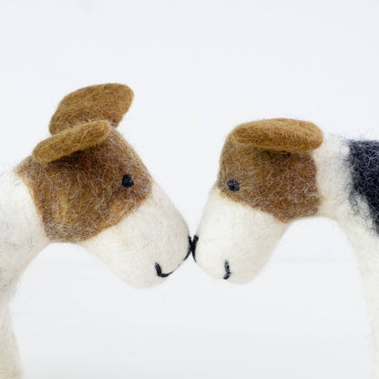 Small Jack Russell Terrier Felted Toy from The Winding Road