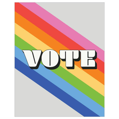 Vote Rainbow Magnet by Fridgedoor