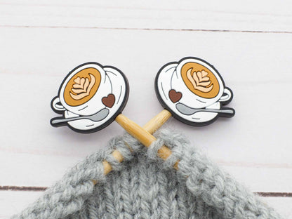 Latte Art Stitch Stoppers from Fox & Pine Stitches