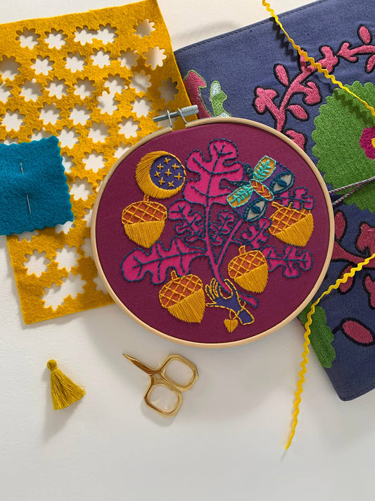 Acorns Embroidery Kit by Rikrack
