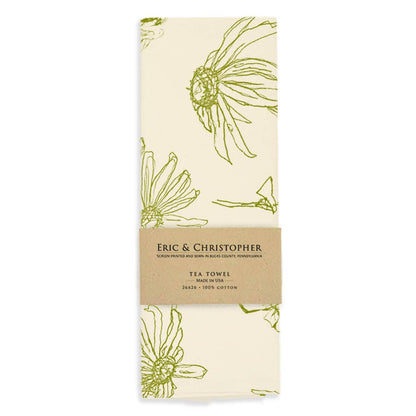 Key Lime Floral Tea Towel Tea Towel from Eric and Christopher
