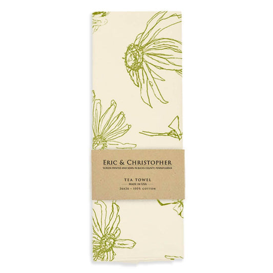 Key Lime Floral Tea Towel Tea Towel from Eric and Christopher