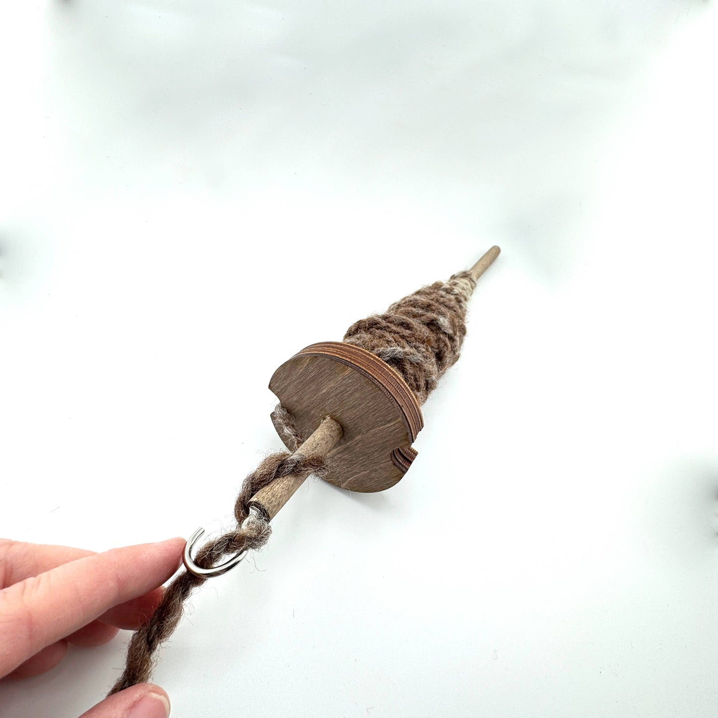 Top Whorl Drop Spindle in Baltic Birch by Art by Erica H & Rebel Stitchers - Maine Yarn & Fiber Supply