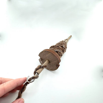 Top Whorl Drop Spindle in Baltic Birch by Art by Erica H & Rebel Stitchers - Maine Yarn & Fiber Supply