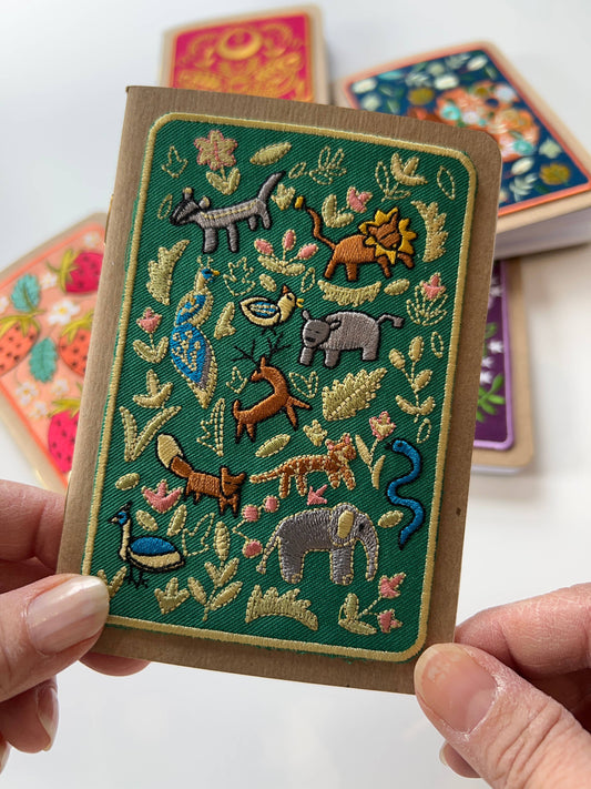 Wildlife Embroidery Pocket Notebook from Rikrack