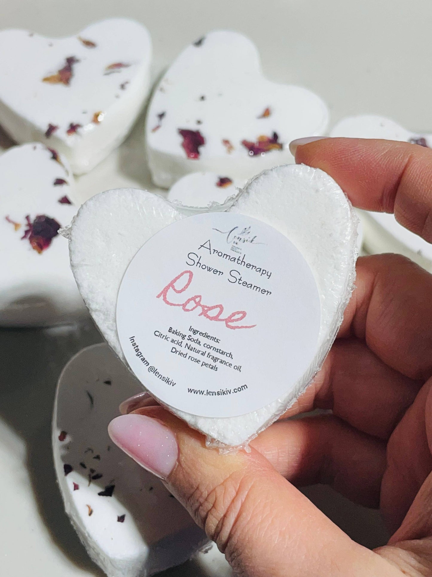 Rose Heart Shower Steamers by Lensik I&V