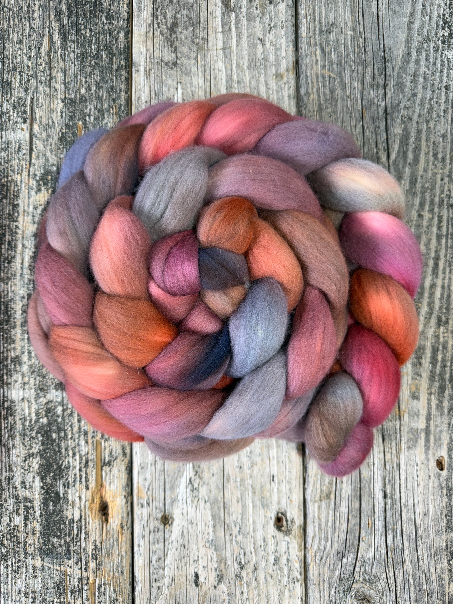 Hand Dyed by Bristol Ivy Polwarth Top Braid ~6oz
