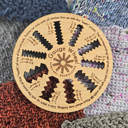 Gauge Wheel Tool by Katrinkles - Maine Yarn & Fiber Supply