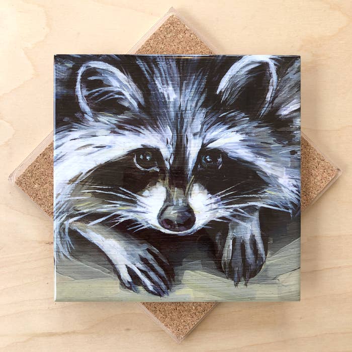 Raccoon Trivet by Art by Alyssa - Maine Yarn & Fiber Supply