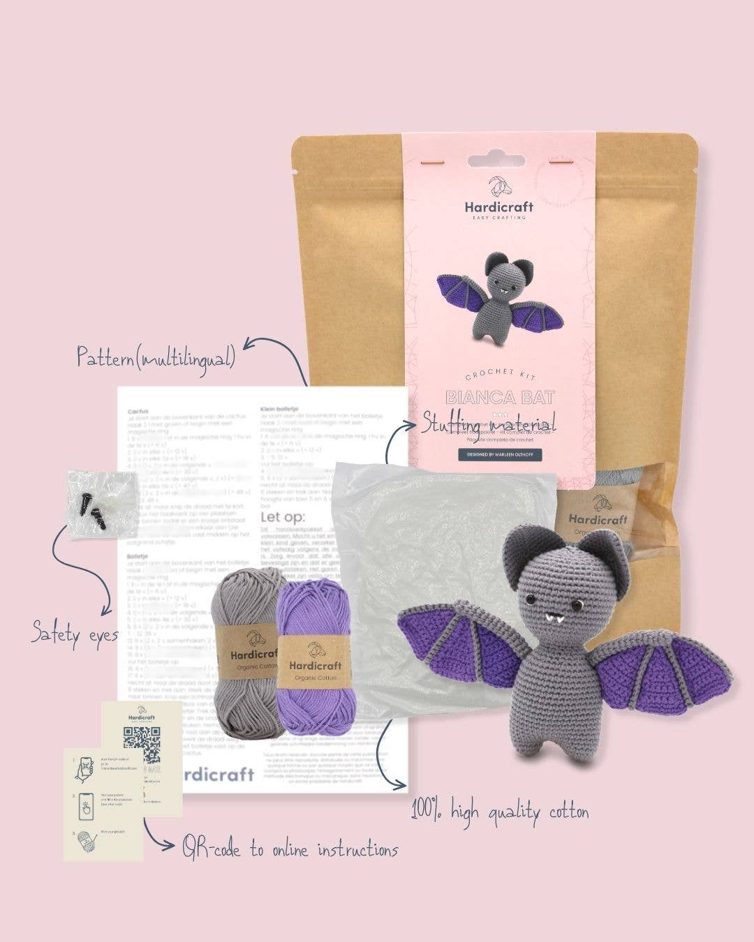 Bianca Bat Crochet Kit from Hardicraft