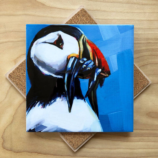 Hangry Puffin Trivet by Art by Alyssa