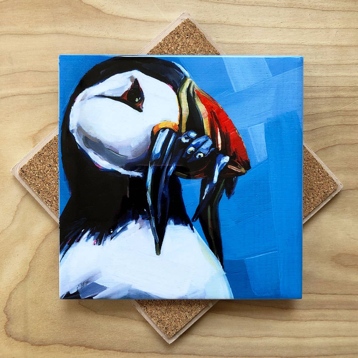 Hangry Puffin Trivet by Art by Alyssa