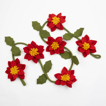 Poinsettia Red Garland from The Winding Road
