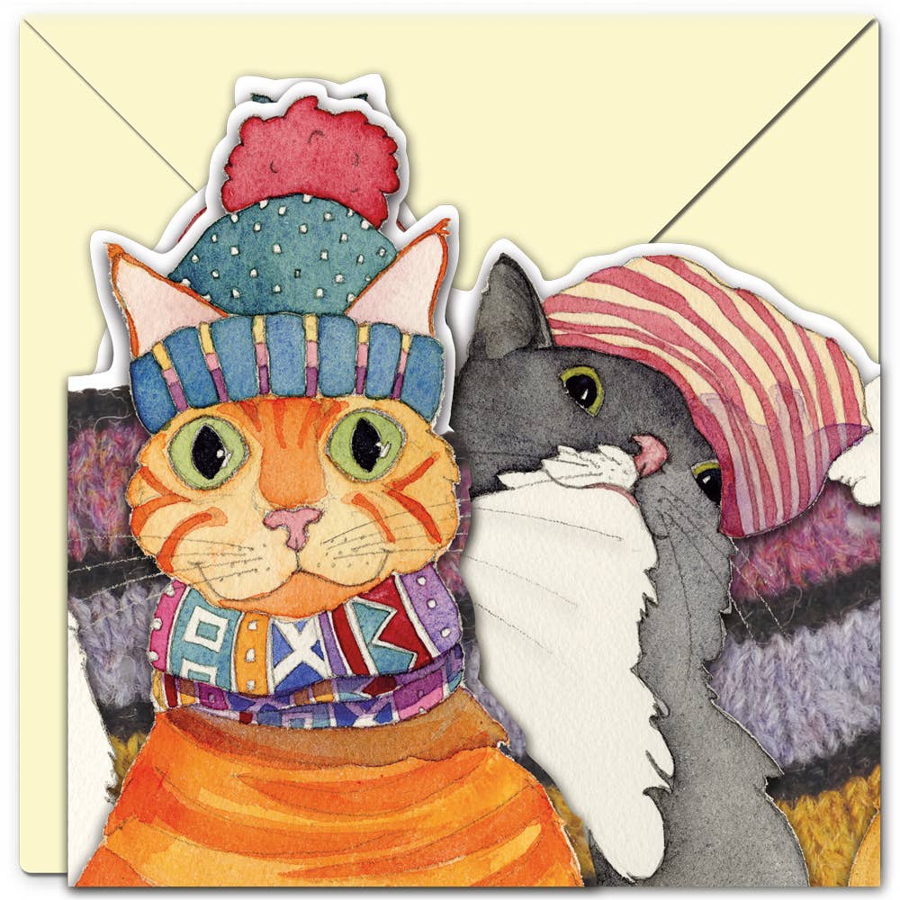 Cats in Hats Two Fold Greeting Card from Emma Ball