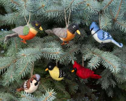Felt Bird Ornaments from The Winding Road